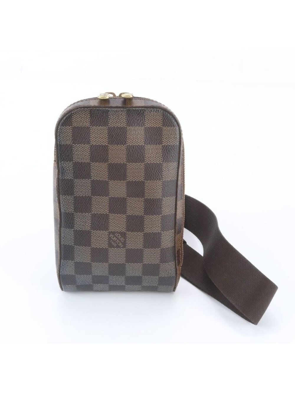 Louis Vuitton Damier Geronimos Leather Belt Bag Crossbody Waist Pouch